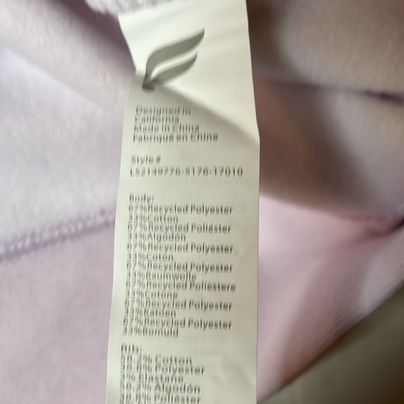 Fabletics crew neck lavender sweatshirt size XXS - Picture 6 of 6